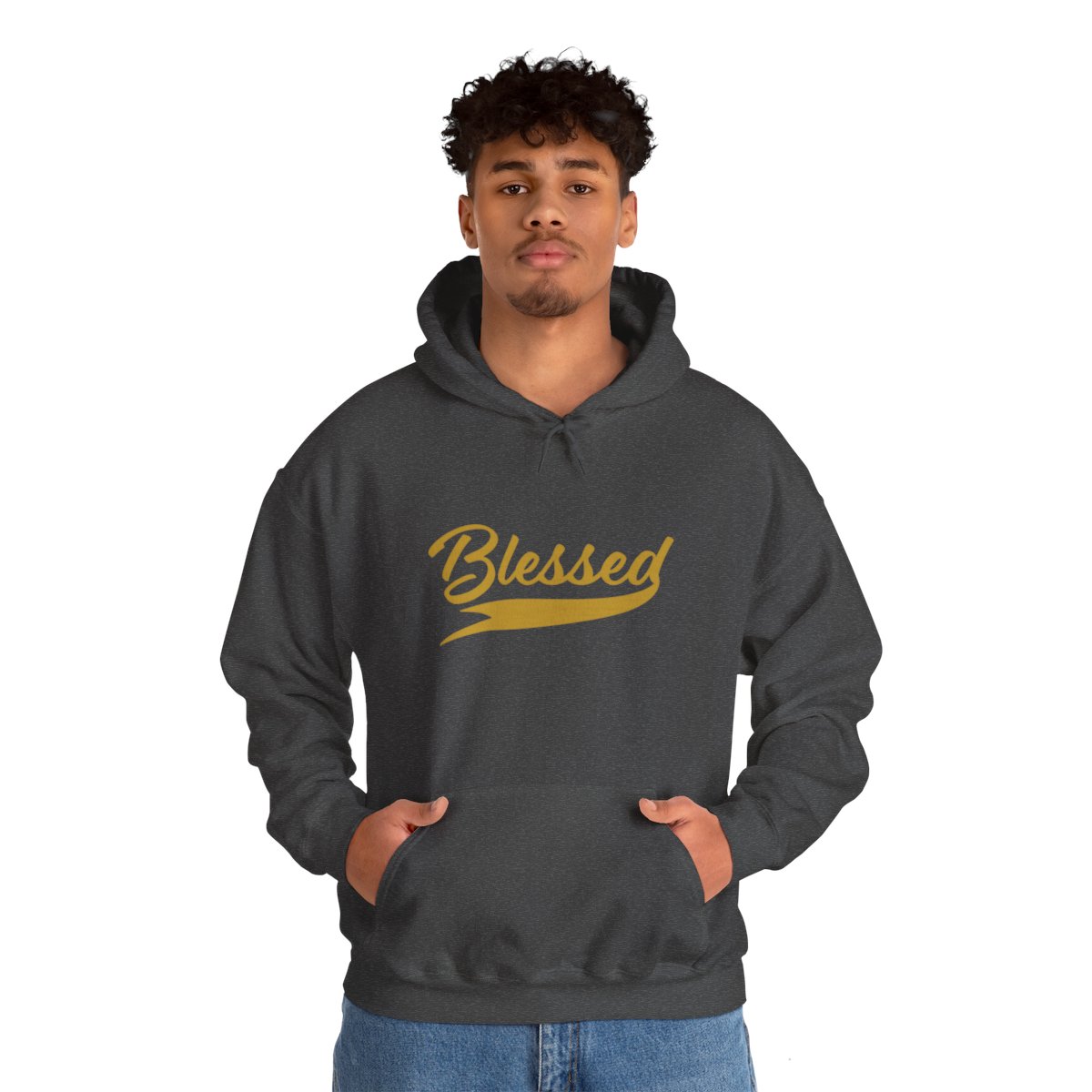 Blessed V2 Hoodie - Gold Letters - Image 14