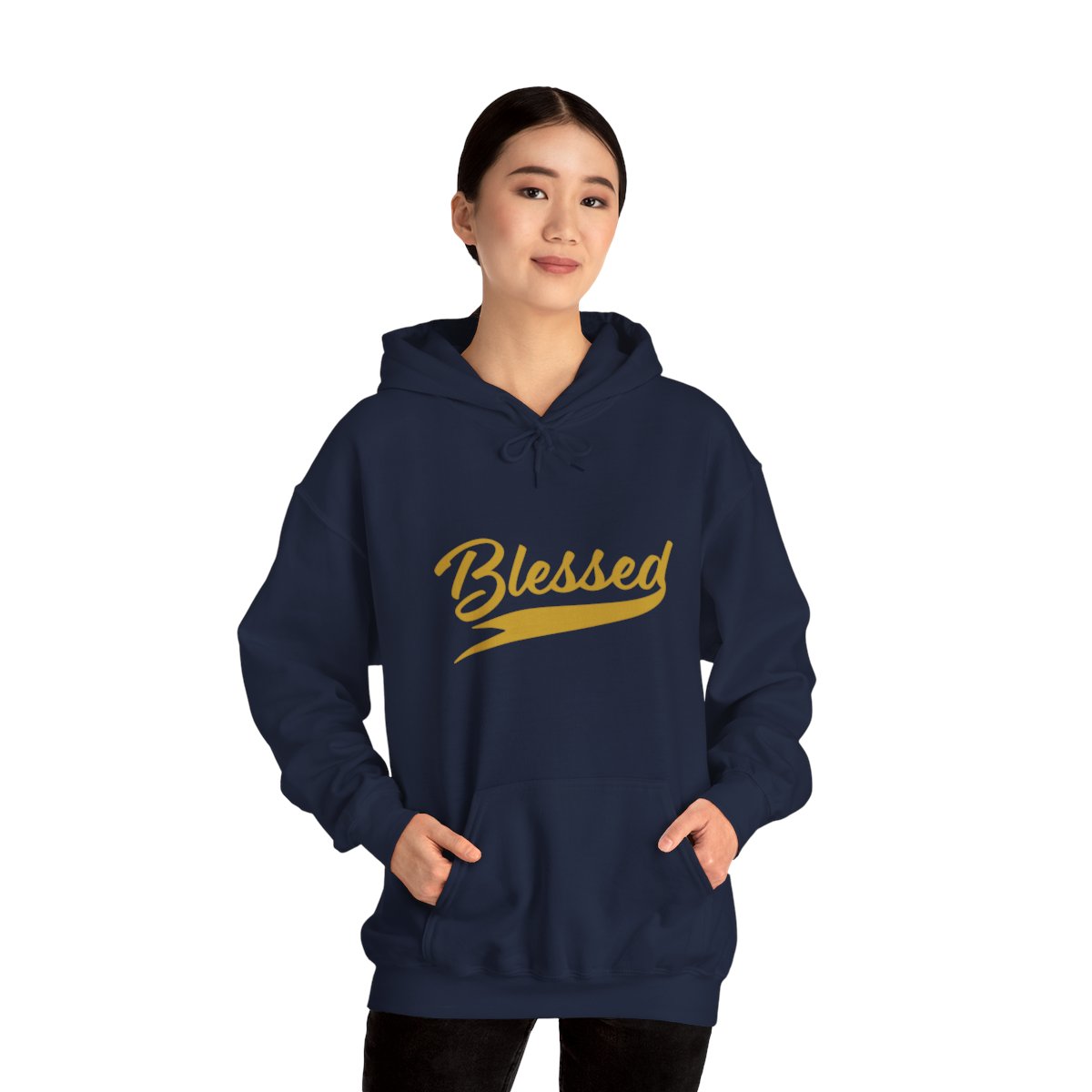 Blessed V2 Hoodie - Gold Letters - Image 7