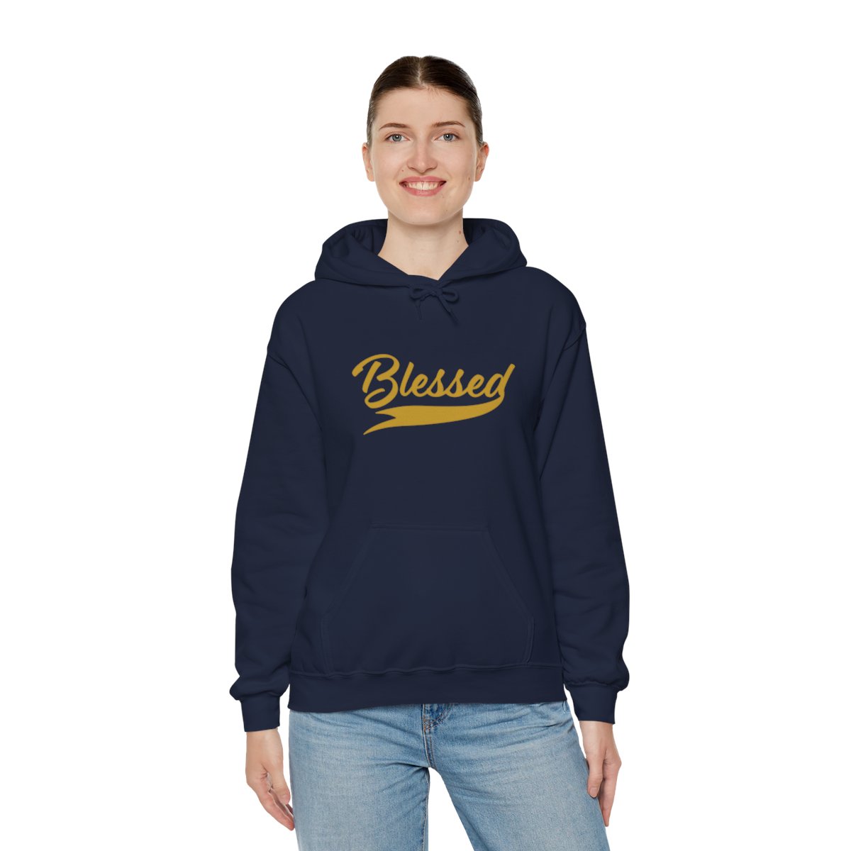 Blessed V2 Hoodie - Gold Letters - Image 8