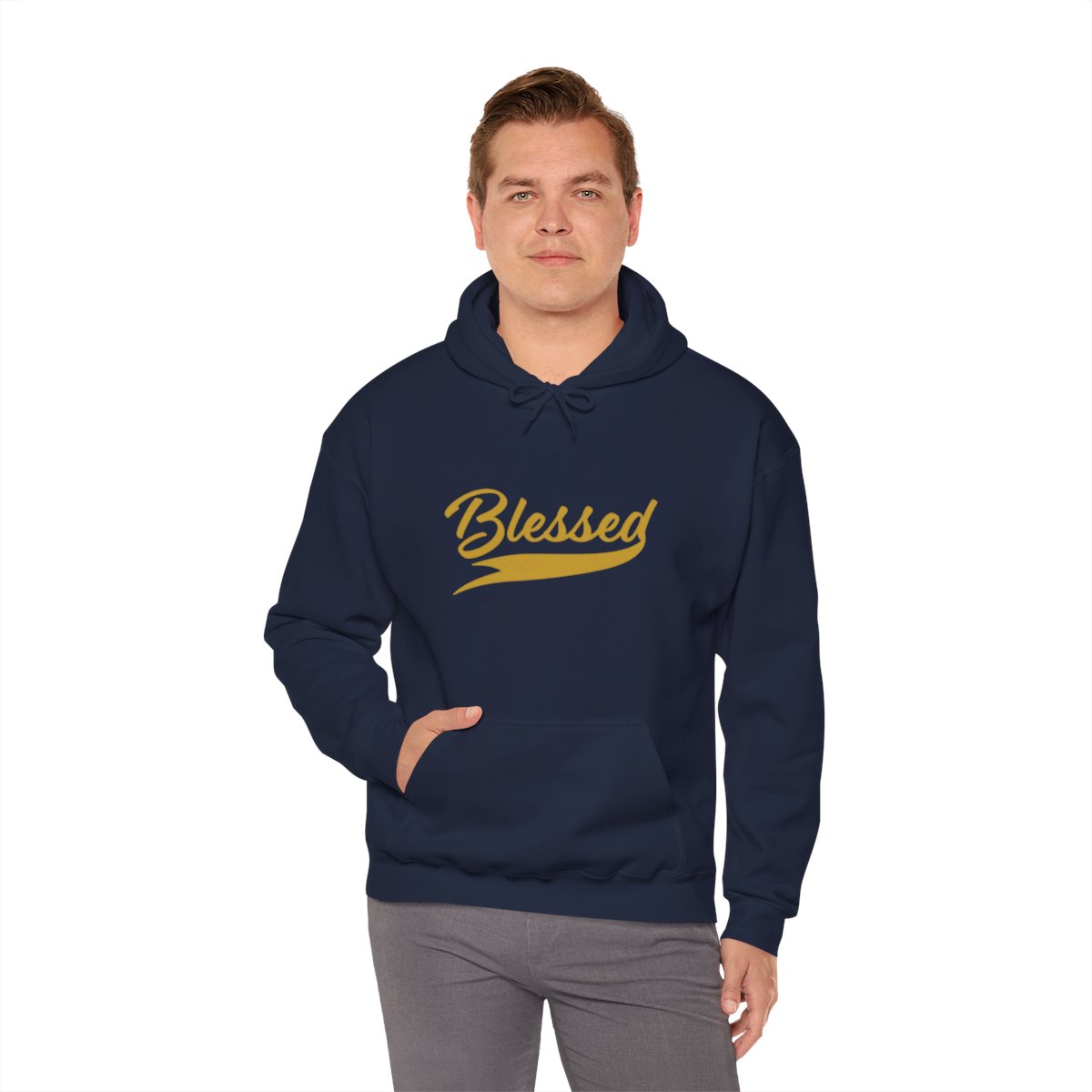 Blessed V2 Hoodie - Gold Letters - Image 9