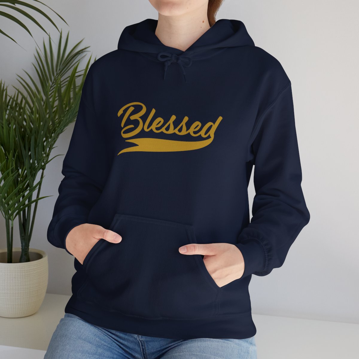 Blessed V2 Hoodie - Gold Letters