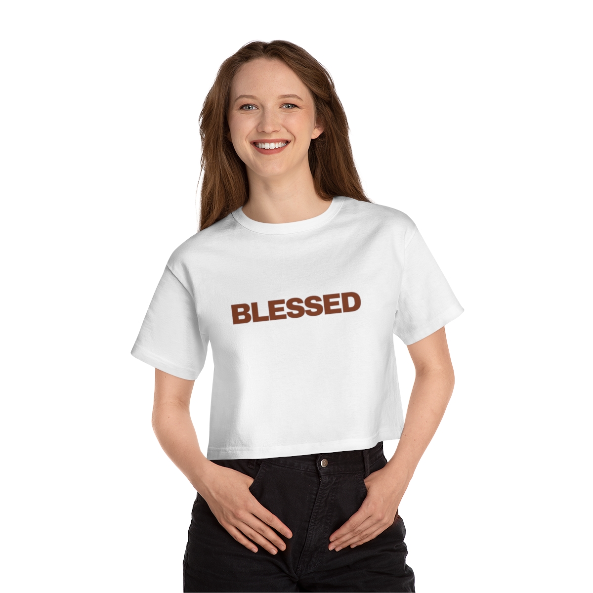 Blessed Women's Heritage Cropped T-Shirt - Image 3